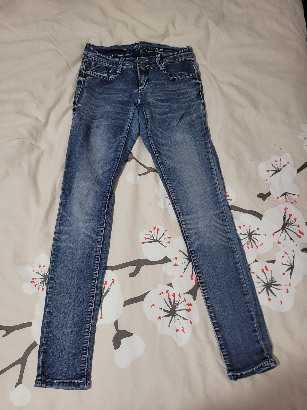 Revolution Women's Dark Blue Skinny Jeans